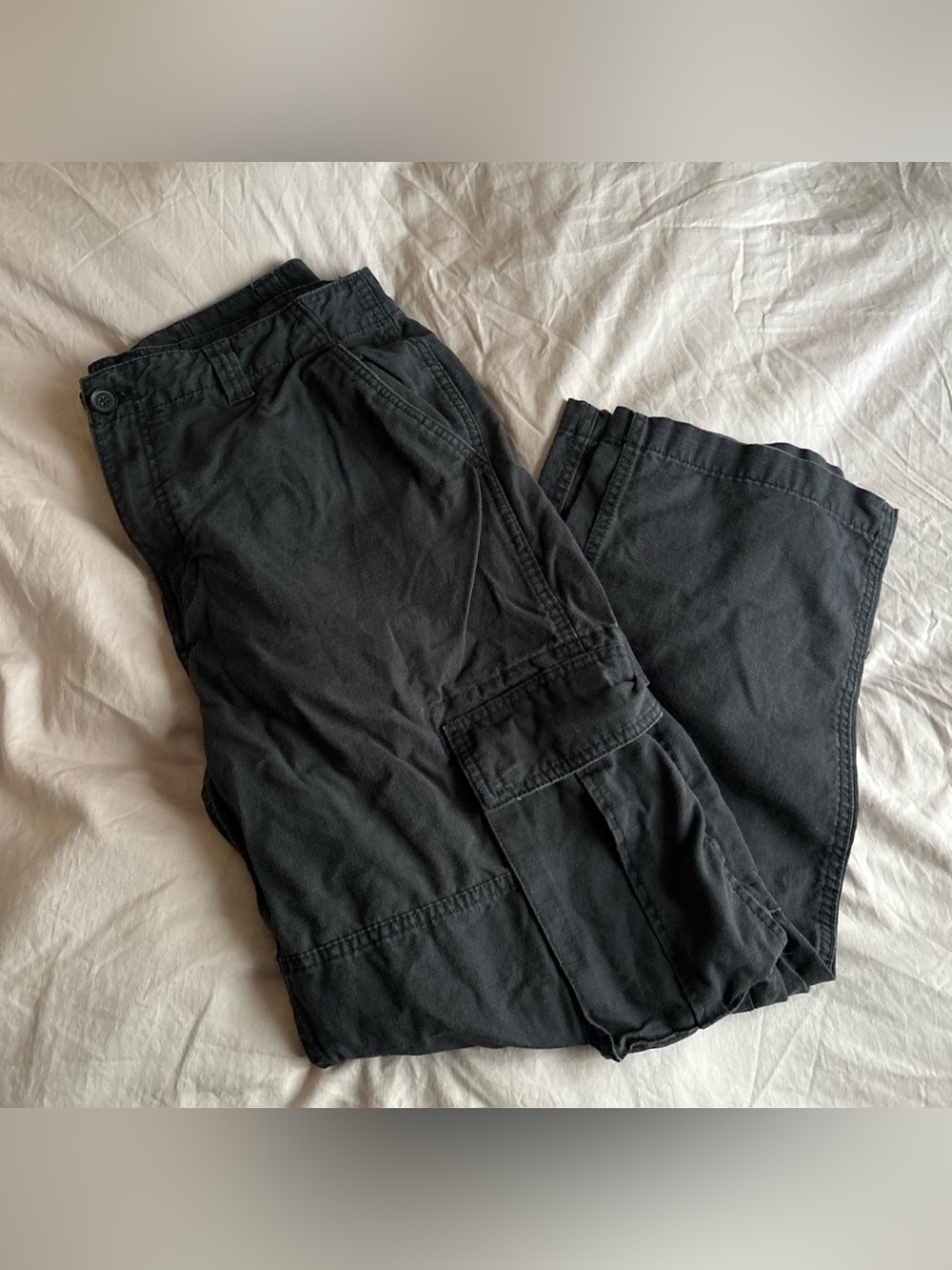 Cotton On Black Baggy Cargo Pants